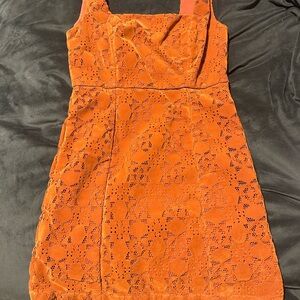 Maeve Terracotta Eyelet Dress